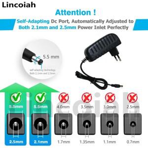 호환 AC/DC 어댑터 전원 공급 장치 충전기 Eu Us  LED 조명 스트립 CCTV TVBOX  5V  6V  8V  9V  10V  0.5A