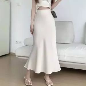 여성 새틴 머메이드 롱 스커트 BCS4894
