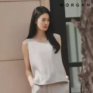 모르간 26SS 아세테이트 100% 밴딩 블라우스