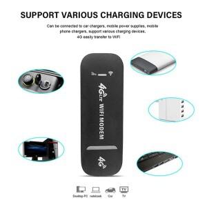4G LTE 무선 USB 동글 150Mbps 모바일 광대역 모뎀 스틱 SIM 카드 핫 라우터 가정용 사무실용 와이파이 어