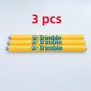 3개 30CM 노란색 안테나 폴 로드 측량 브래킷 연장 5/8 x 11 나사 양쪽 끝 알루미늄 트림블 GPS RTK