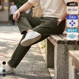 에버라스트 올웨이즈 남성 데일리룩 루즈핏 리얼스판 밴딩바지 4컬러 EVL2649PM