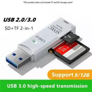 Multi Functional 2in Highspeed USB 30/20 Card Reader Supports TF SD Memory Comter/Tablet