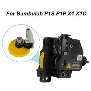 [호환품]밤부랩호환 익스트루더 기어 경화강 업그레이드 어셈블리 P1S P1P X1 3D 프린터 액세서리용)