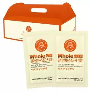 과일즙통째로 통째로 바쁜직장인 100ml 웰빙 명절선물 필수즙 당근사과즙 진짜 30포 갈아만든