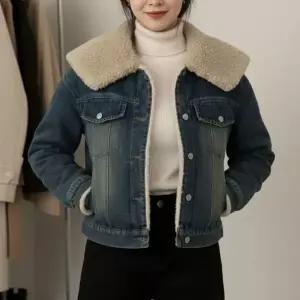[하프클럽/셀러허브_여성트랜드패션]여자 탱크 SS 진 양털 무스탕 FW 환절기