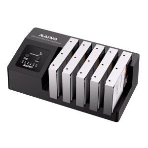 2.5 3.5인치 SATA HDD SSD, 5베이 외장 하드 드라이브 복제기 리더(UASP 포함), 120TB 용량, 도구 없음을 위한 MAIWO USB 3.0 to I /II /III 클론 도킹 스테이션