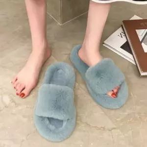 여성 사무실 털슬리퍼 실내화 빅사이즈 베이직 퍼 슬리퍼 거실화