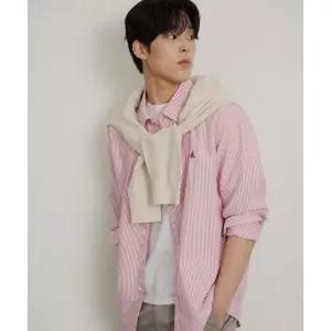 브랜드정품 빈폴 BEANPOLE MEN 시어서커 스트라이프 셔츠 - 레드 154057