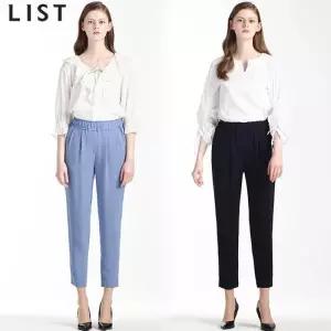 [리스트][리스트(LIST)] 조슈아 테이퍼드 투턱 밴딩 팬츠 (택가격118000원)