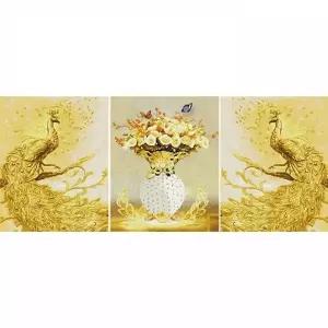 TBZ 황금공작 (3종) (캔버스) 보석십자수 40x50