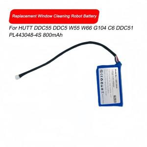 HUTT DDC55 W55 W66 G104 C6 PL443048-4S 800mAh용 교체용 창문 청소 로봇 14.8V 배터리