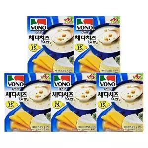 [안전포장] 농심(주) 보노스프 체다치즈스프 63g(21g 3P) x 5개 145741