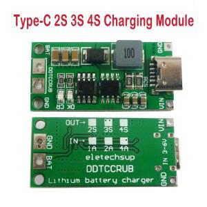 Type-C 2S 3S 4S DC 3-6V ~ 8.4V 12.6V 16.8V 18650 리튬 배터리 충전 모듈 스텝 업 부스트 LiPo 폴리머 이