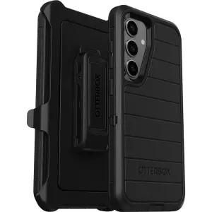 OtterBox 삼성 호환 갤럭시 S24 디펜더 시리즈 프로 케이스 - 블랙 견고하고 내구성 포트 보호 홀스터 클립