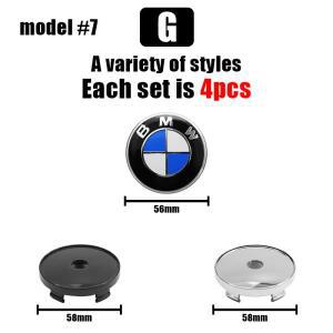 4개입 자동차 휠 센터 허브 캡 림 커버 스티커 68mm BMW E46 E34 E39 E38 E90 E36 F30 F10 E92 호환