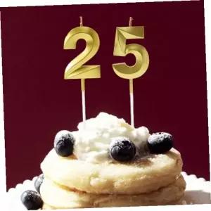 [RIZPICK]케이크초 해피니스골드숫자생일초10개입생일파티케익초