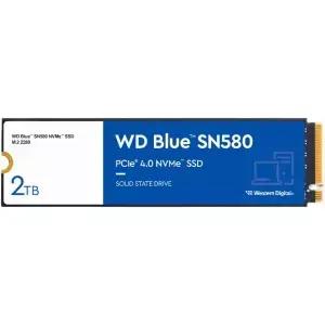 웨스턴 디지털 2TB WD 블루 SN580 NVMe 내장 솔리드 스테이트 드라이브 SSD - Gen4 x4 PCIe 16Gb/s M.2