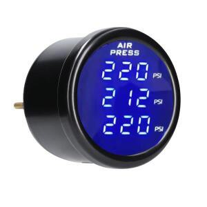 듀얼 트리플 디스플레이 공기 압력 게이지 LED 디지털 에어 서스펜션 0-220psi 12 V 24V 2개 3 1/8NPT 센