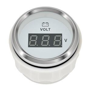 52mM 전압계 8-32 볼트 게이지 12V24V 범용 보트 해양 레드 LED 자동차 전자 호환 용 디지털