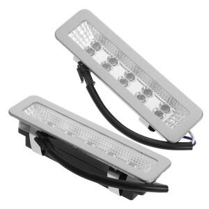 2개입 더블 로우 레인지 후드 라이트 AC220V 직사각형 듀얼 LED 고휘도 주방 램프 교체용
