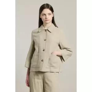 [BCBG][올앤선드리] 플루 린넨 자켓 A6M3J107_DG