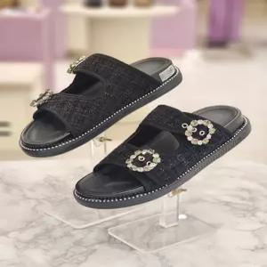 바바라 여성 3cm 트위드 버켄 뮬 슬리퍼 BBF306