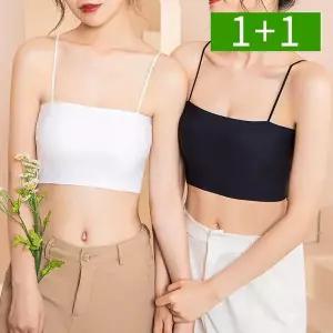 [OMT]1+1 여자 브라캡 끈나시 브라탑 크롭 이너 민소매 나시티
