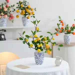 아트박스/플라워트리 과일 레몬 사과 배 귤 모형 화병 set 48cm 4타입 장식