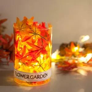 아트박스/플라워트리 단풍 조화 화병 LED 메이플 글라스 set 15cm (DIY)