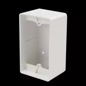 PVC 노출BOX 콘센트 승압 (1개용) 54MM 70x120 신형 플로어박스