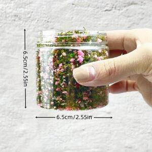 185ml 플로럴 마이크로 랜드스케이프 잔디 꽃가루 DIY 테라리움 모델 장면 레이아웃 재료 미니어처 정원 제