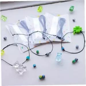 글라스 비즈 실팔찌 만들기 DIY 키트 매듭 발찌 우정 소원 핸드메이드 공예 세트