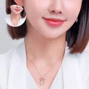 14K 로즈 부엉이 귀걸이 금침 목걸이 금 세트 주얼리