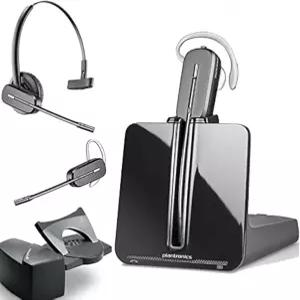사비 HL10 스트레이트 플러그 터가 장착된 Plantronics 헤드셋 CS540 무선