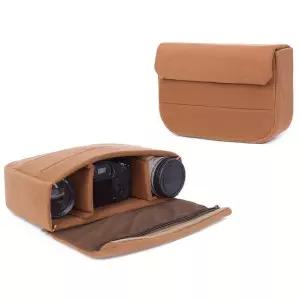 카메라가방 충격 방지 패딩 가방 카메라용 카메라 DSLR 케이스 칸막이 라이너 인서트 Brown