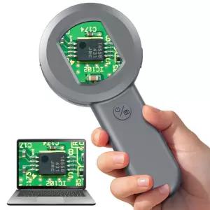 미니현미경 성인을위한 현미경 수집가 돋보기가있는 휴대용 1000X 동전 USB 수리를위한 블랙 1000배