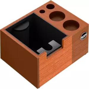 IKAPE 5/53/54/58mm 에스프레소 노크 박스 샌디우드 커피 스테이션 툴 유통업체 포터필터 및 퍽 스크린