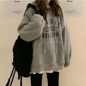 [하프클럽/]걸스모던 룩 텍스트 후드티셔츠