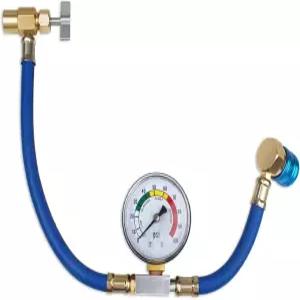 게이지가 있는 BACOENG R134a 자동 AC U-충전 호스 및 HVAC 탭 가능