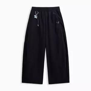 [국내매장판] 푸마 X 파워퍼프걸 와이드 우븐 팬츠 637475 - 01 82 PUMA POWERPUFFGIRLS Woven Pants wide