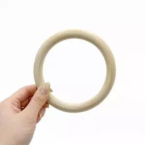 우드링 12.5cm 마크라메 나무링 우드고리
