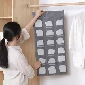 벽걸이 CRF071M0 데일리 패브릭 옷장수납포켓 브래지어속옷보관
