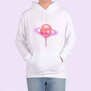 [셀러에이드]기모후드티 토성을 닮은 우주사탕 디자인