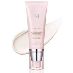 미샤 BB 부머 페이스 크리미 소프트 공급 메이크업 피니시를 스킨 베이스 보습 유리 프라이머 듀이 40ml Fl 위한 oz 일루미네이팅 래디언트 수분 35
