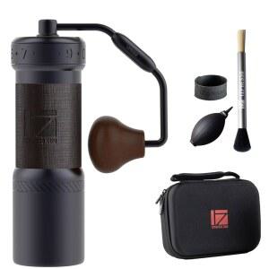 휴대용 케이스가 있는 1ZPRESSO ULTRA 수동 조립 커피 그라인더 그레이 아이언