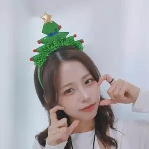 이벤트용품 크리스마스 블링트리 머리띠