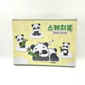 8절사이즈 유아용 판다 스케치북 105g 도화지 22매