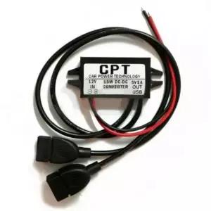 공구 DC-DC 컨버터 스텝다운 to 듀얼USB 12V 5V 3A 15W