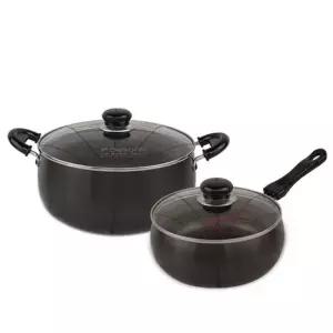 키친아트 쥬노블랙 경질냄비 편수20cm + 양수26cm 곰솥 국솥 솥